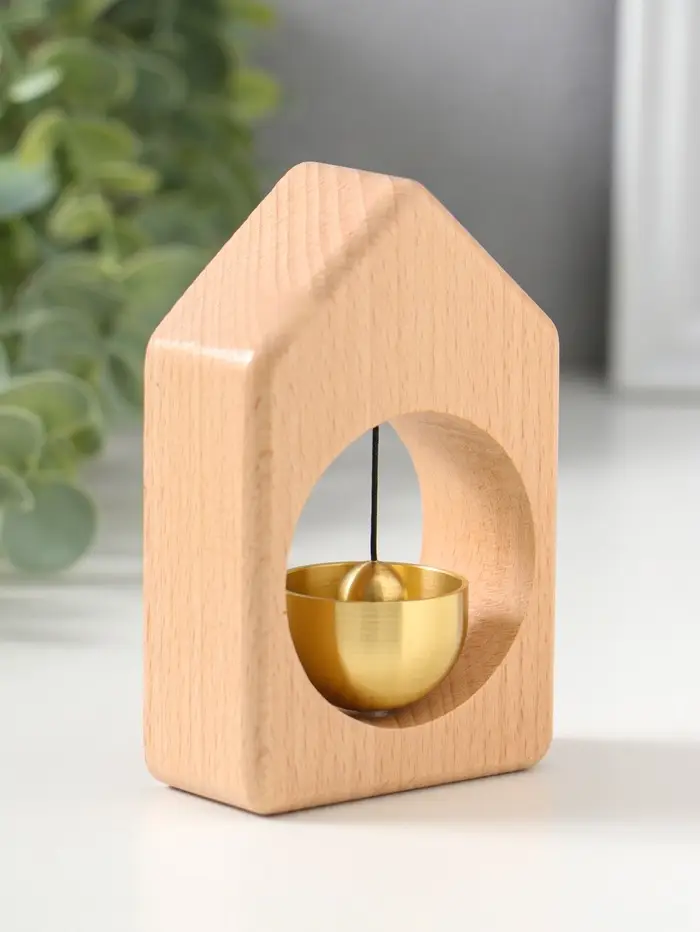 Колокол магнитный бук "Дом" 2,8х6,5х9,8 см