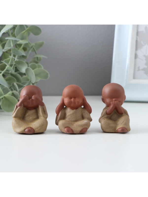 Набор фигурок Набор фигурок "Не вижу, не слышу, не говорю" (9115917,9115918,9115919)