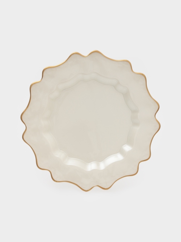 Тарелка подстановочная Тарелка подстановочная "Rosella" 33 см, цвет белый