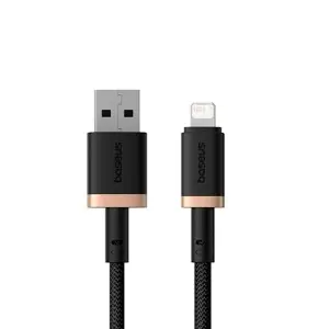 Кабель USB на Lightning 2M 2.4A Baseus черный с золотым P10377801U01-02