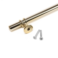 Ручка скоба CAPPIO CAMDEN, м/о 128 мм, d=12 mm, пластик, цвет золото