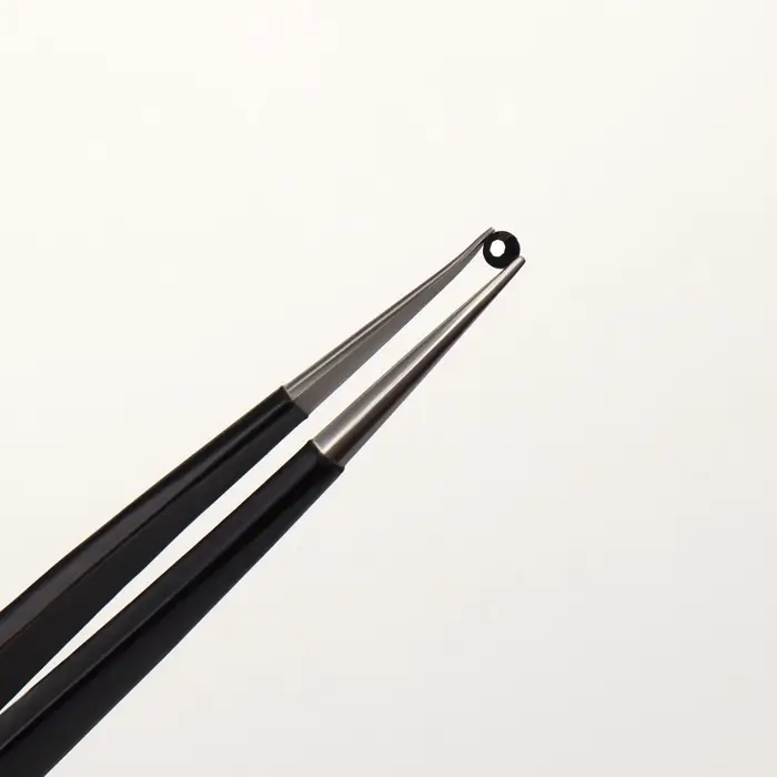 Стразы для декора, круглые, разноразмерные, чёрные