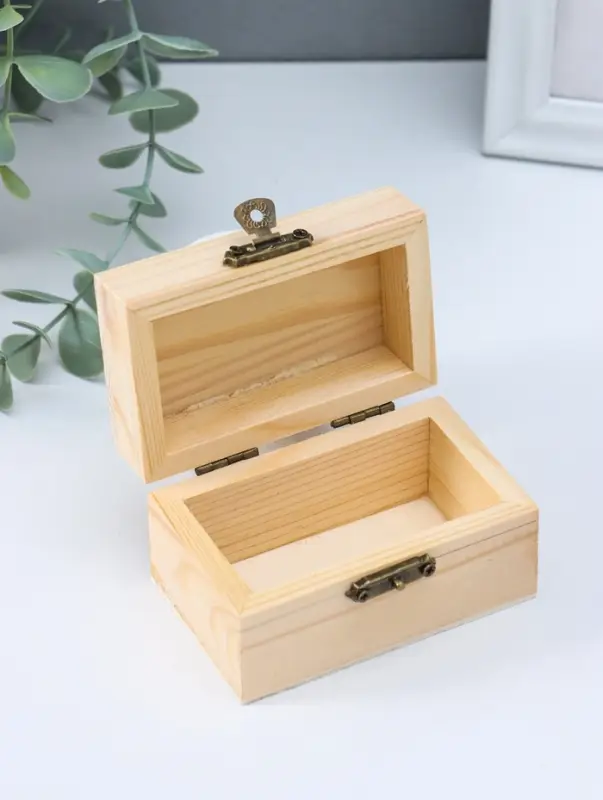 Шкатулка для росписи дерево прямоугольник &laquo;Орех&raquo;, для творчества, декора, 9&times;5&times;6 см