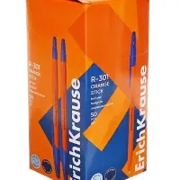 Ручка шариковая ErichKrause R=301 Orange Stick, узел 0.7 мм, синяя