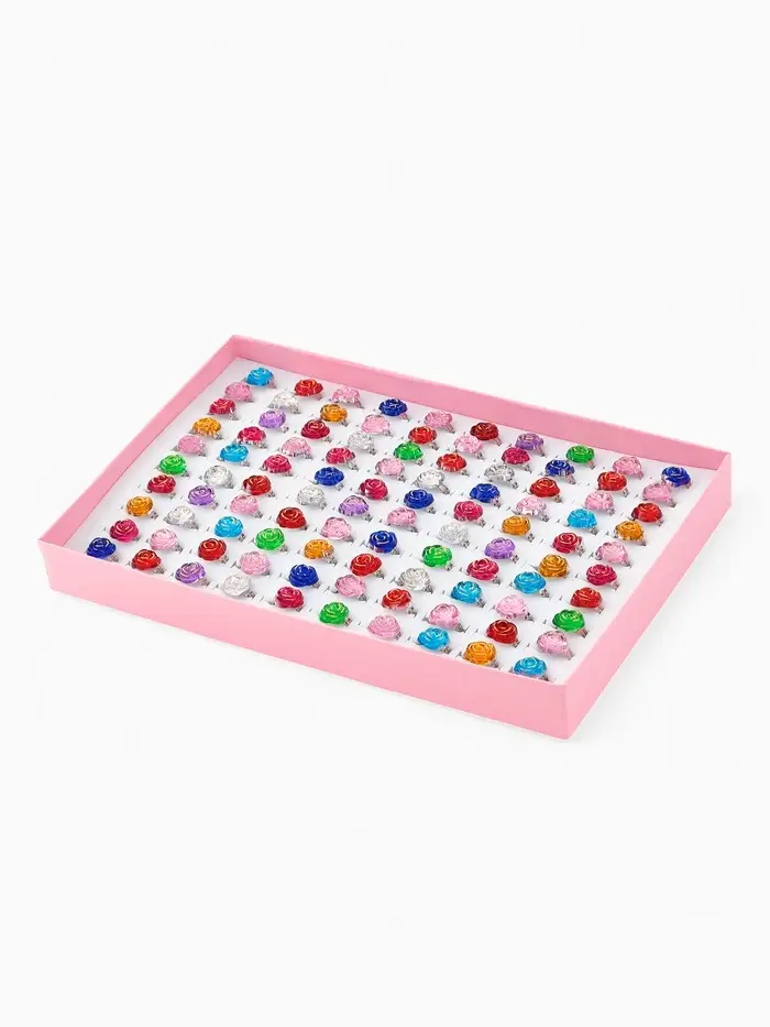 Кольцо &laquo;Выбражулька. Розочка&raquo;, МИКС, безразмерное