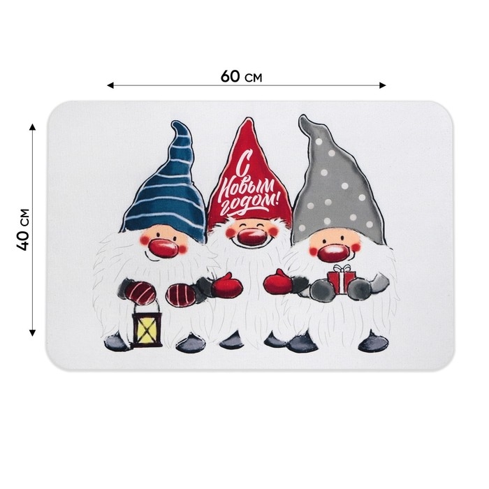 Коврик новогодний придверный «Новый год: С Новым Годом!», 40 х 60 см Коврик новогодний придверный «Новый год: С Новым Годом!», 40 х 60 см