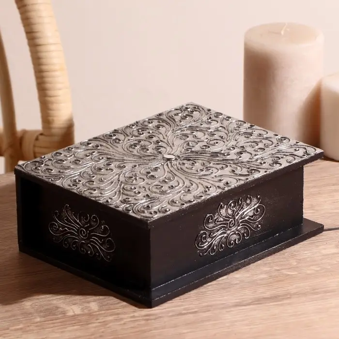 Шкатулка "Узор" 19х15х7 см, МДФ