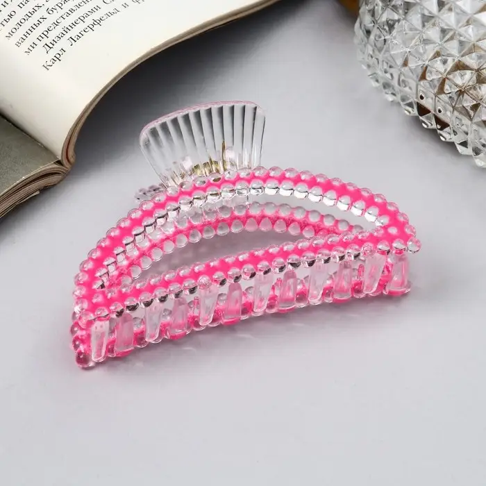 Крабик для волос «Хелен колор», дуга, 9 см, МИКС Крабик для волос «Хелен колор», дуга, 9 см, МИКС