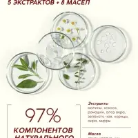 Шампунь для волос, питающий уход, аромат малины, 400 мл, Рябина