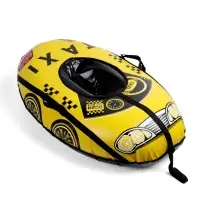 Тюбинг-ватрушка овальный МАШИНКА желтая Тюбинг-ватрушка овальный МАШИНКА желтая