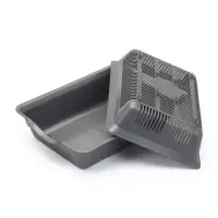 Туалет глубокий с сеткой 36&times;25&times;9 см, серый