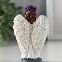 Сувенир полистоун "Девочка-ангел с венком лаванды - молитва" фиолет 6,5х3,6х9,5 см Сувенир полистоун "Девочка-ангел с венком лаванды - молитва" фиолет 6,5х3,6х9,5 см