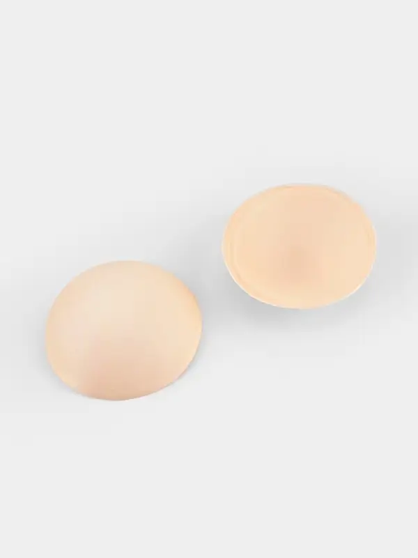 Чашки для бюстгальтера &laquo;Круг&raquo;, L (48), d=14.5 см, пара, бежевые