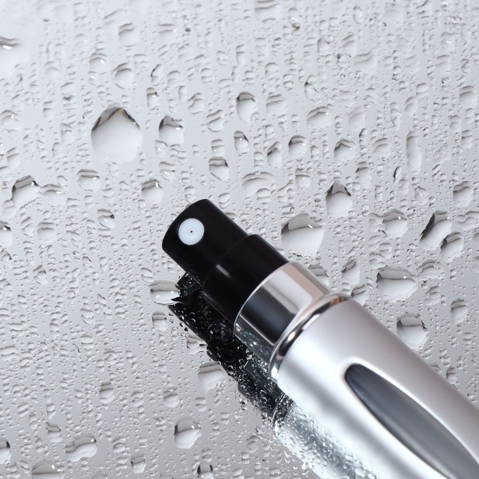 Атомайзер для парфюма, с распылителем, 5 мл, цвет серебристый Атомайзер для парфюма, с распылителем, 5 мл, цвет серебристый