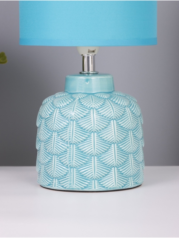 Лампа настольная Лампа настольная "Исида" 1х40Вт Е14 голубой 14х14х28см
