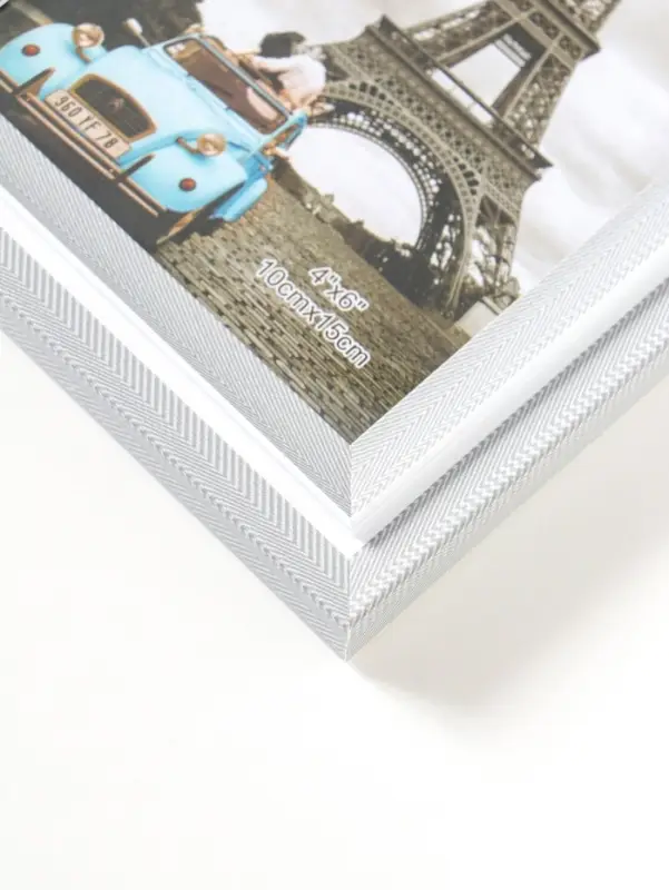 Фоторамка пластик 10х15 см "Остин" бело-серый 18,5х13,5х1,5 см