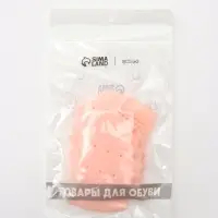 Корректоры - разделители для пальцев ног, на манжете, дышащие, 4 разделителя, силиконовые, 8&times;7 см, пара, бежевые