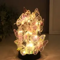 Сувенир пластик "Бабочки на колбе" LED 2хAG13 + наклейки бабочки 8,5х8,5х15 см Сувенир пластик "Бабочки на колбе" LED 2хAG13 + наклейки бабочки 8,5х8,5х15 см