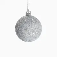 Ёлочные игрушки &laquo;Авива&raquo;, шары новогодние, d=6 см, набор 9 шт., серебро