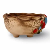 Декоративный горшок для цветов &laquo;Грибы&raquo;, 15&times;11&times;6 см, керамический, Greengo