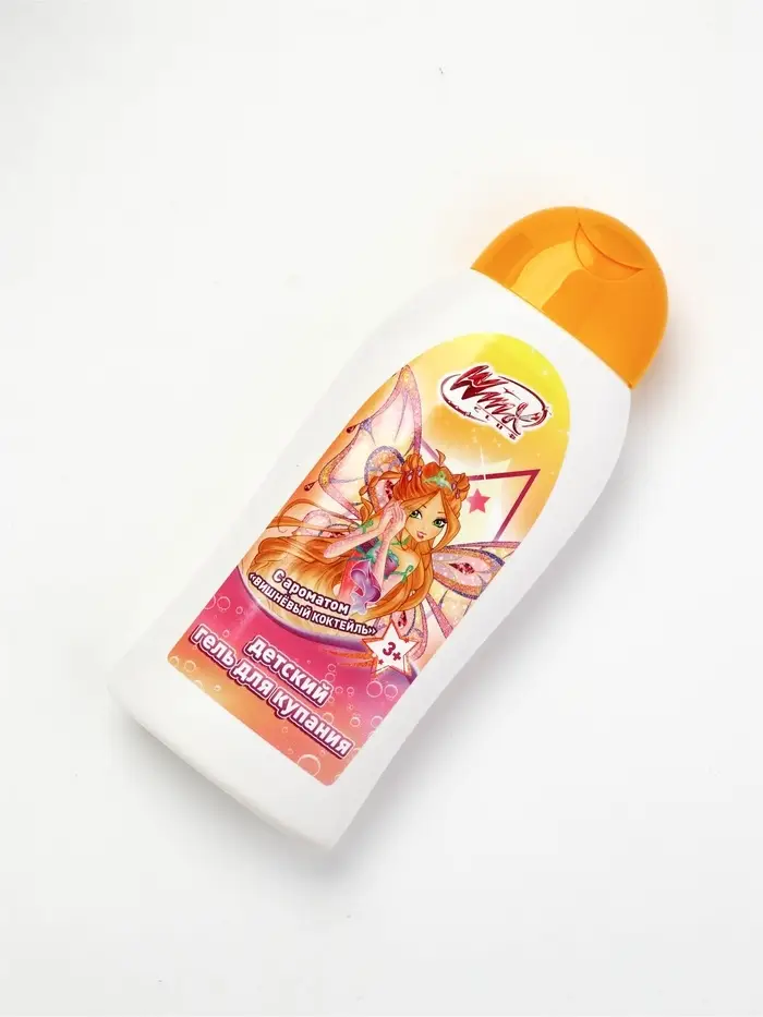 Детский гель для купания, аромат: вишневый коктейль, 300 мл, Винкс