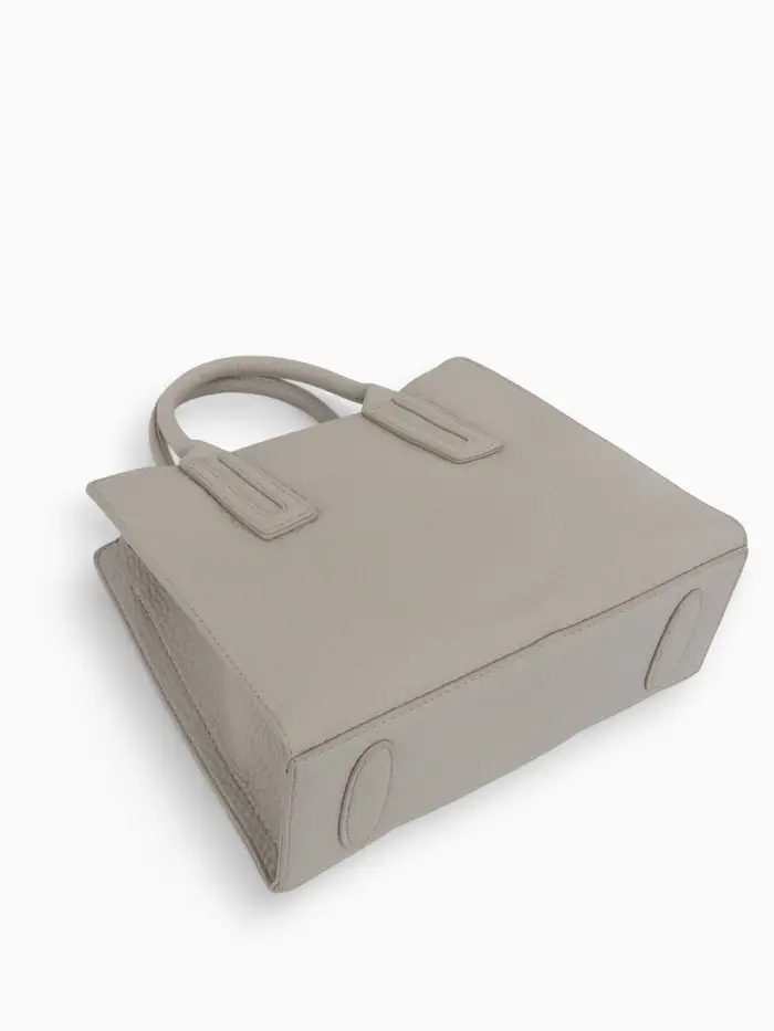 Сумка женская тоут TEXTURA на молнии, 29&times;10&times;25 см, однотонная, серая