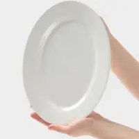 Тарелка Hanna Kn&ouml;vell, d=30 см, овальная, фарфор, белая