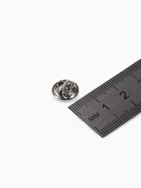 Основа для броши/значка (набор 5 шт.), площадка 1.5 см, цвет серебро