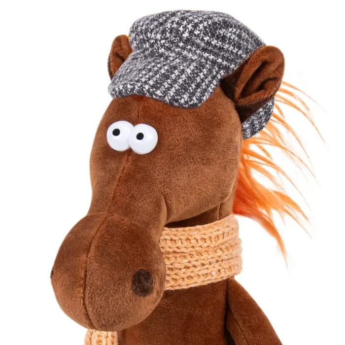 Мягкая игрушка «Конь Эрик в кепке и шарфе», 28 см Мягкая игрушка «Конь Эрик в кепке и шарфе», 28 см