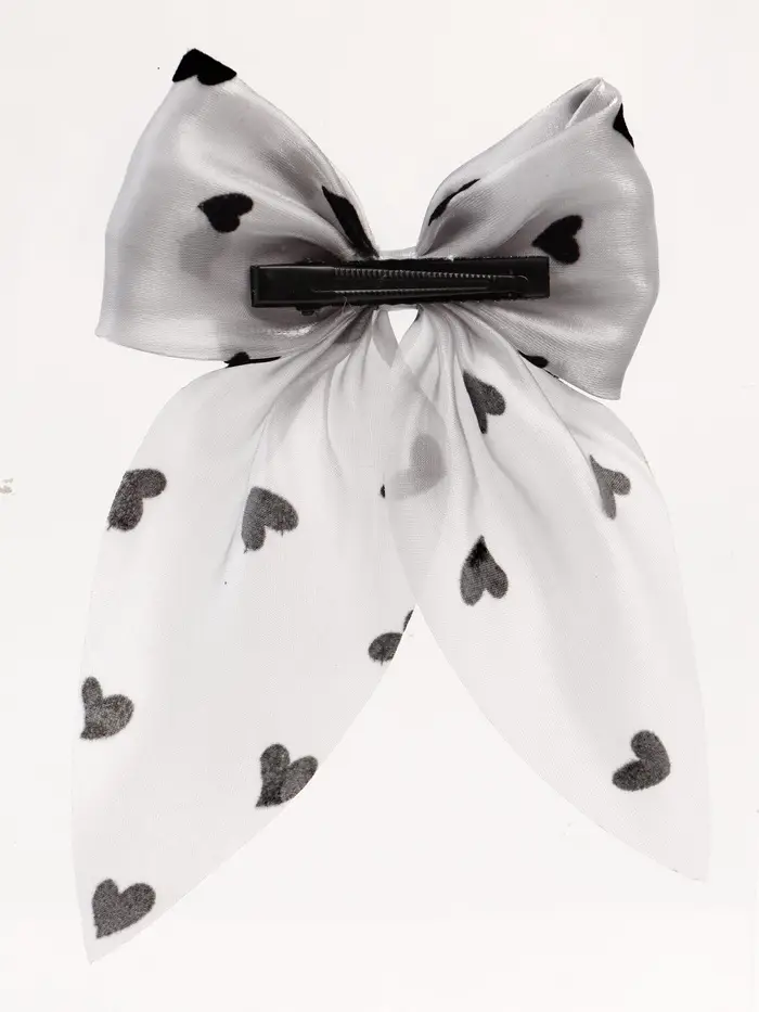 Бант для волос на заколке «Сердечки», Принцессы