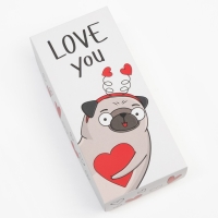 Набор женских носков KAFTAN "Love you“ 5 пар, размер 36-39 (23-25 см)