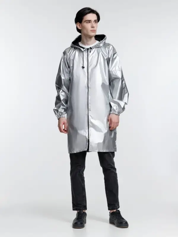 Дождевик Palladio Pockets, серебристый, размер S