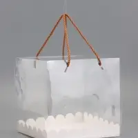 Кондитерская упаковка под рулет, белая 20 х20 х 20 см