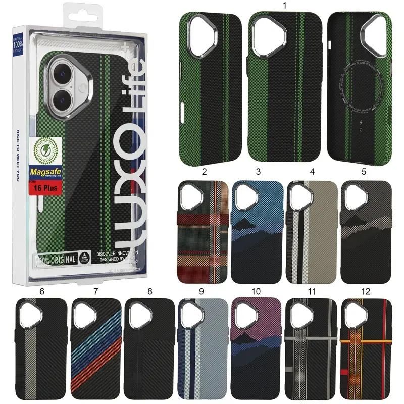 Чехол для iPhone 16 Plus Luxo Carbon