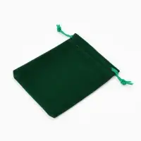 Набор мешочков бархатных 50 шт. 10&times;12&times;0.1 см, зелёный