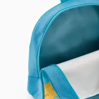 Рюкзак детский 27*10*30, отд на молнии, капибара голубой