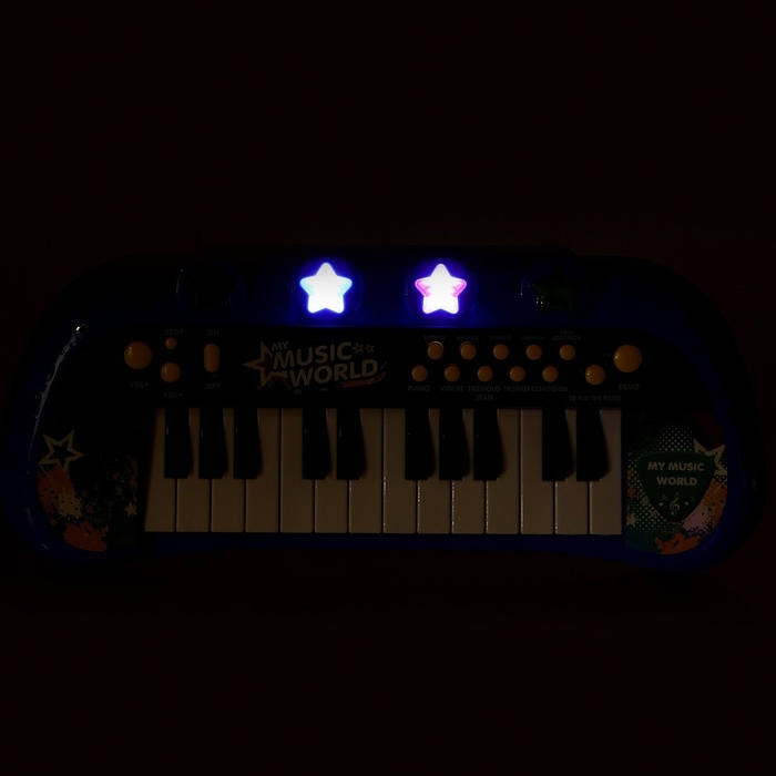 Синтезатор напольный «Музыкальный мир», световые, звуковые эффекты, с микрофоном