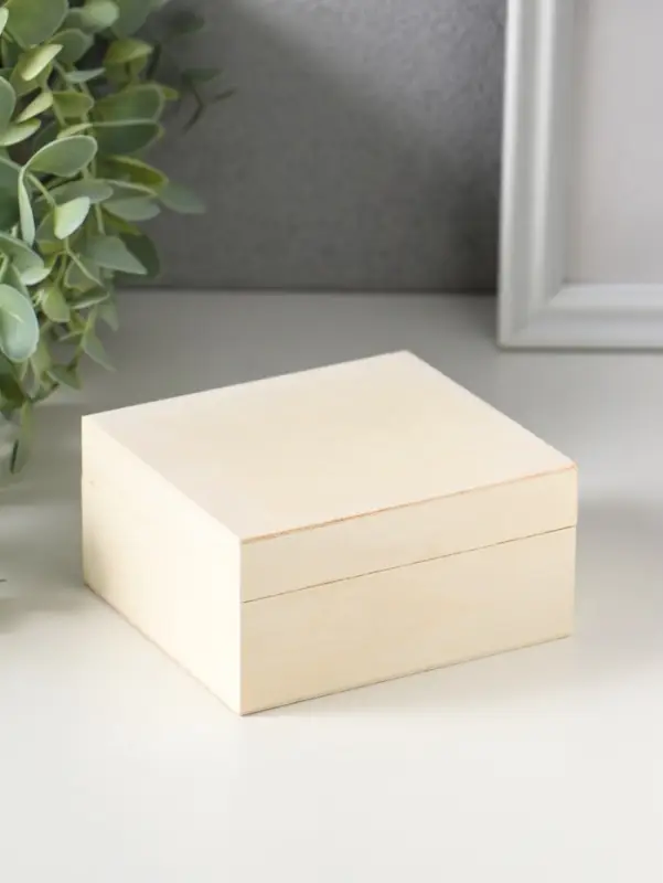 Шкатулка для росписи дерево &laquo;Прямоугольная&raquo;, для творчества, декора, без замка, 10&times;9&times;5 см