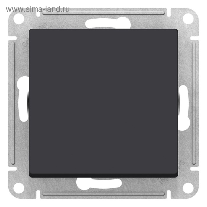 Выключатель SE ATLASDESIGN, 10 А, 1 клавиша, IP20, скрытый, карбон, ATN001011