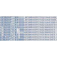 Касса букв,цифр,симв.универс.+ пинцет, рус.шрифт 3,1/2,2мм TS A/P Colop