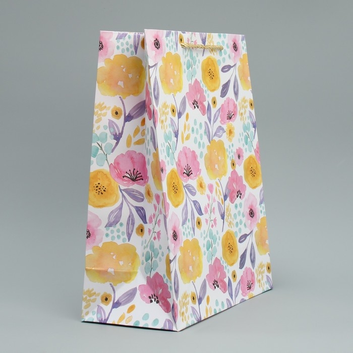 Пакет подарочный, упаковка, &laquo;Букет&raquo; 32 х 26 х 12 см