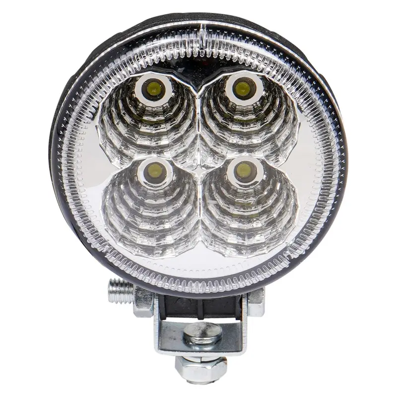 Фара светодиодная круглая, 4 LED рассеянный свет, 12W, (83х83х51) 12/24V