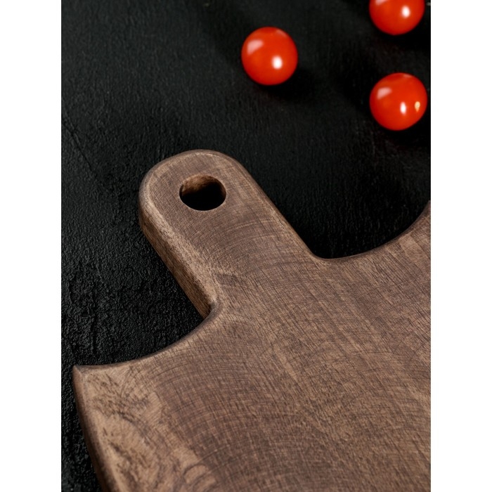 Доска разделочная для подачи Wild Kitchen, 23×20×2.5 см, граб темный Доска разделочная для подачи Wild Kitchen, 23×20×2.5 см, граб темный