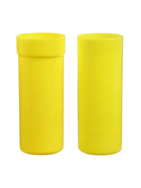 Пенал - тубус Calligrata, 40&times;195 мм, пластиковый, жёлтый