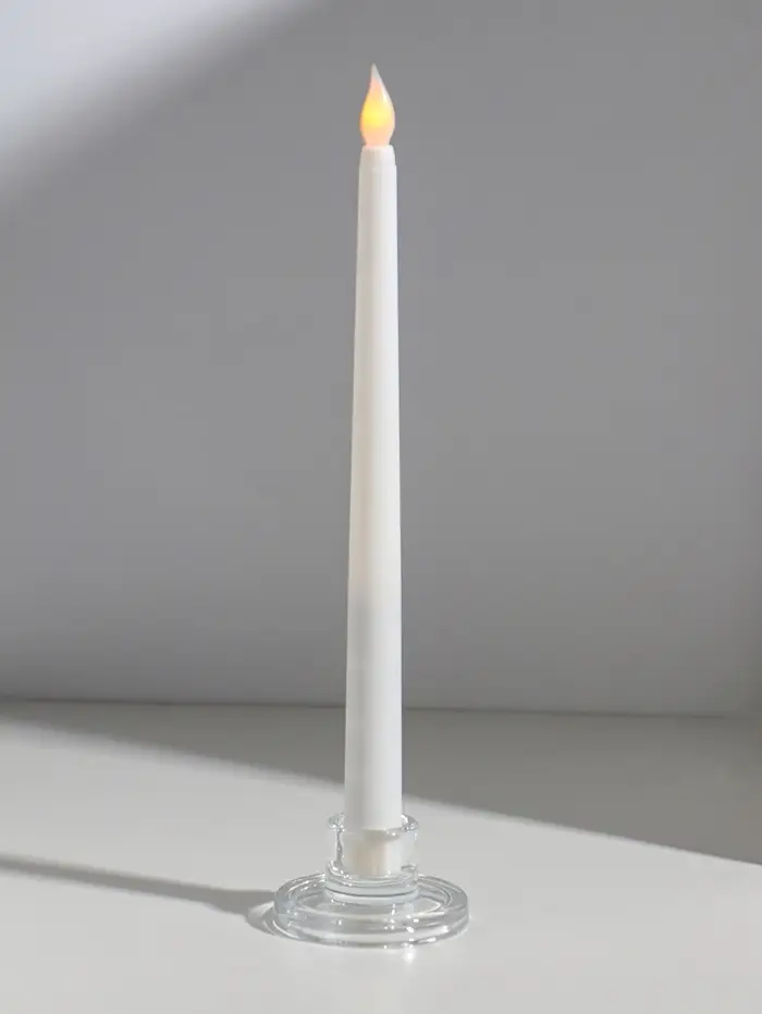 Подсвечник стекло на 1 свечу "Тео" прозрачный d=2,5 см 6,5х6,5х3,5 см