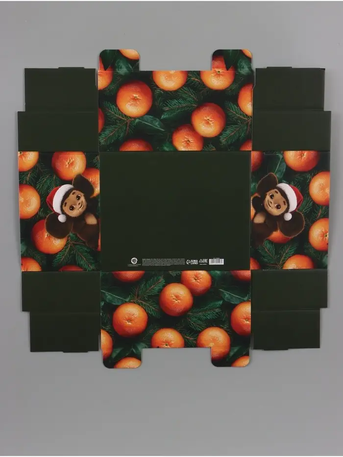 Коробка подарочный складная, с крышкой &laquo;С Новым годом&raquo;, 31&times;25.5&times;16 см, Чебурашка