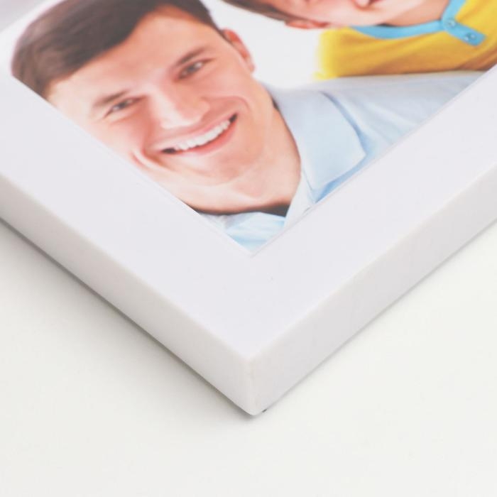 Фоторамка пластик на 8 фото 10х10, 10х15 см Фоторамка пластик на 8 фото 10х10, 10х15 см "Восход солнца" белый 44,5х49,5 см