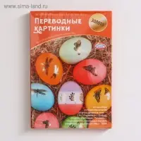 Набор &laquo;Переводные картинки&raquo; 6 шт. (красный, жёлтый, синий, оранжевый, фиолетовый), микс
