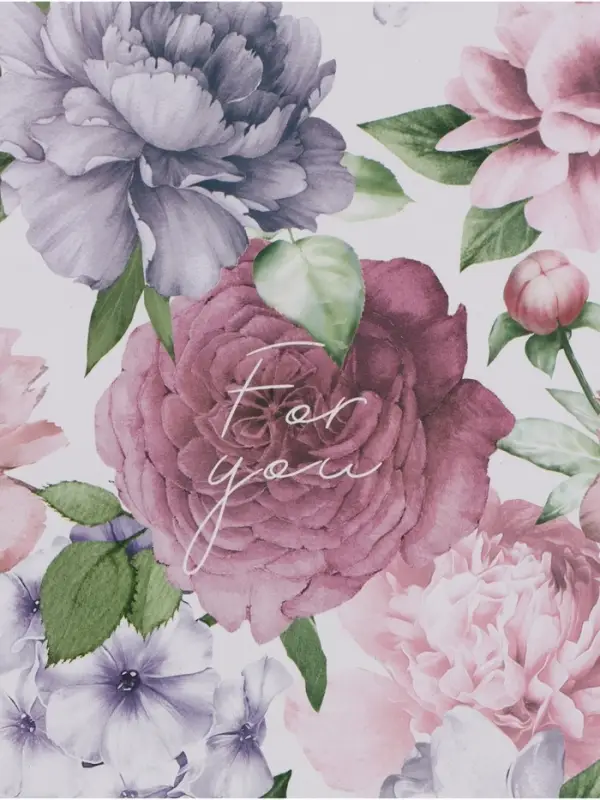 Бумага упаковочная глянцевая двухсторонняя &laquo;Цветочный сад&raquo;, 70&times;100 см