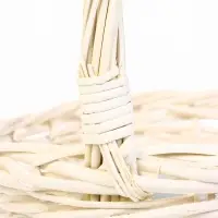 Набор корзин 3 шт ИВА 44x37x16 37х32x14 31х27x12 см ПЛЕТ ручка h=20/18/16 см бел